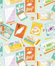 Load image into Gallery viewer, Match Books Wallpaper • retro wallpaper • las vegas style • gaming wallpaper • smokers wallpaper • fire swatch