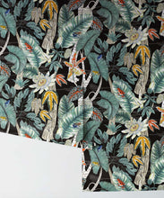 Load image into Gallery viewer, Amazonian Frogs Wallpaper • Tropical Leaves Wallpaper • Jacqueline Colley • Rolls