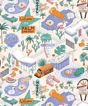 Load image into Gallery viewer, Pool Party Wallpaper • Jacqueline Colley • Natural • Swatch