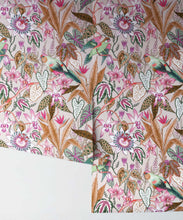 Load image into Gallery viewer, Parrot Jungle Wallpaper • Jacqueline Colley • Oatmeal • Rolls