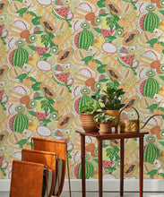 Load image into Gallery viewer, Fruity Wallpaper • Jacqueline Colley • Orange • Insitu