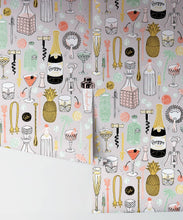 Load image into Gallery viewer, Cocktails Wallpaper • Jacqueline Colley • Neutral • Rolls
