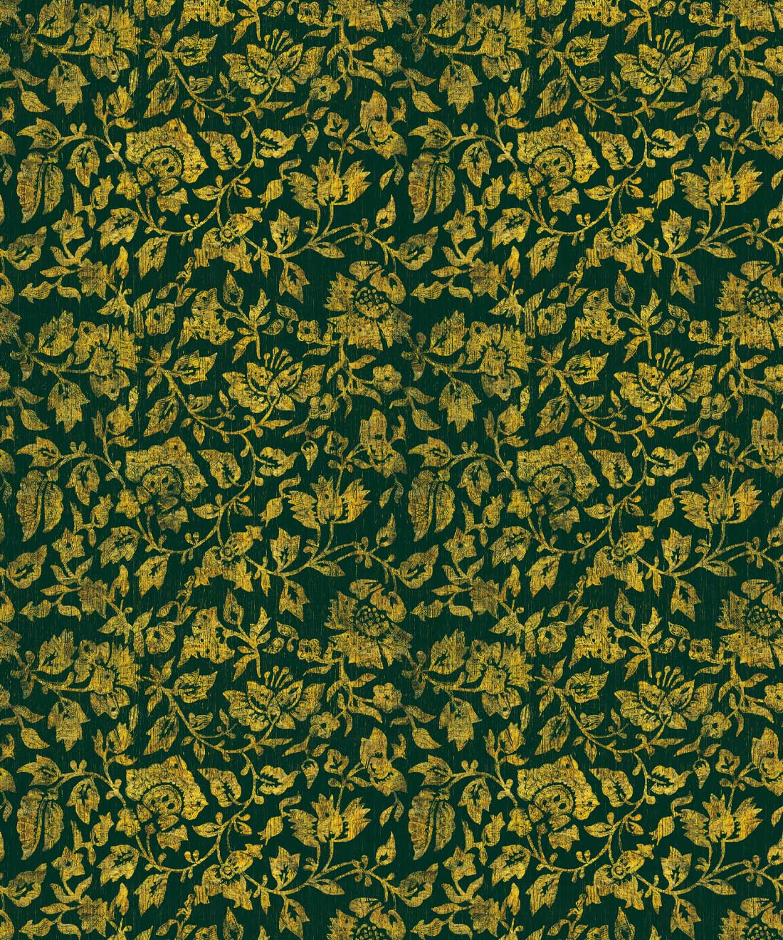 Damask Bloom Wallpaper • Green • Swatch