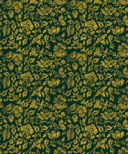 Load image into Gallery viewer, Damask Bloom Wallpaper • Green • Swatch
