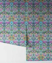 Load image into Gallery viewer, Damask Pomegranate Wallpaper • Jade • Rolls