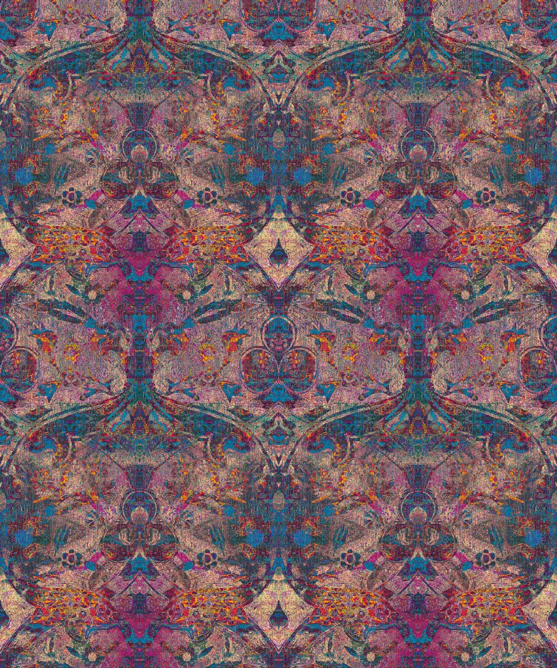 Damask Pomegranate Wallpaper • Jasper • Swatch
