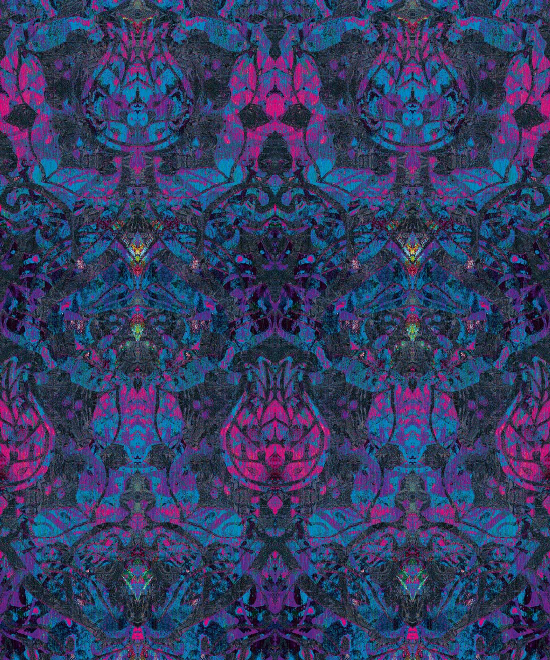 Damask Tulip Wallpaper
