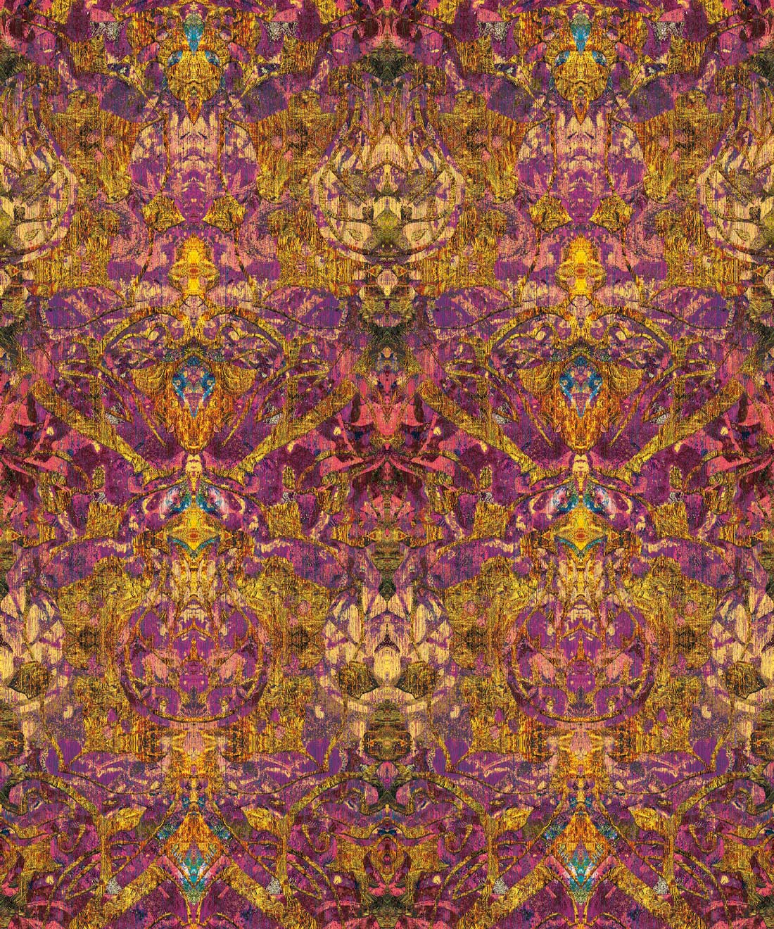Damask Tulip Wallpaper