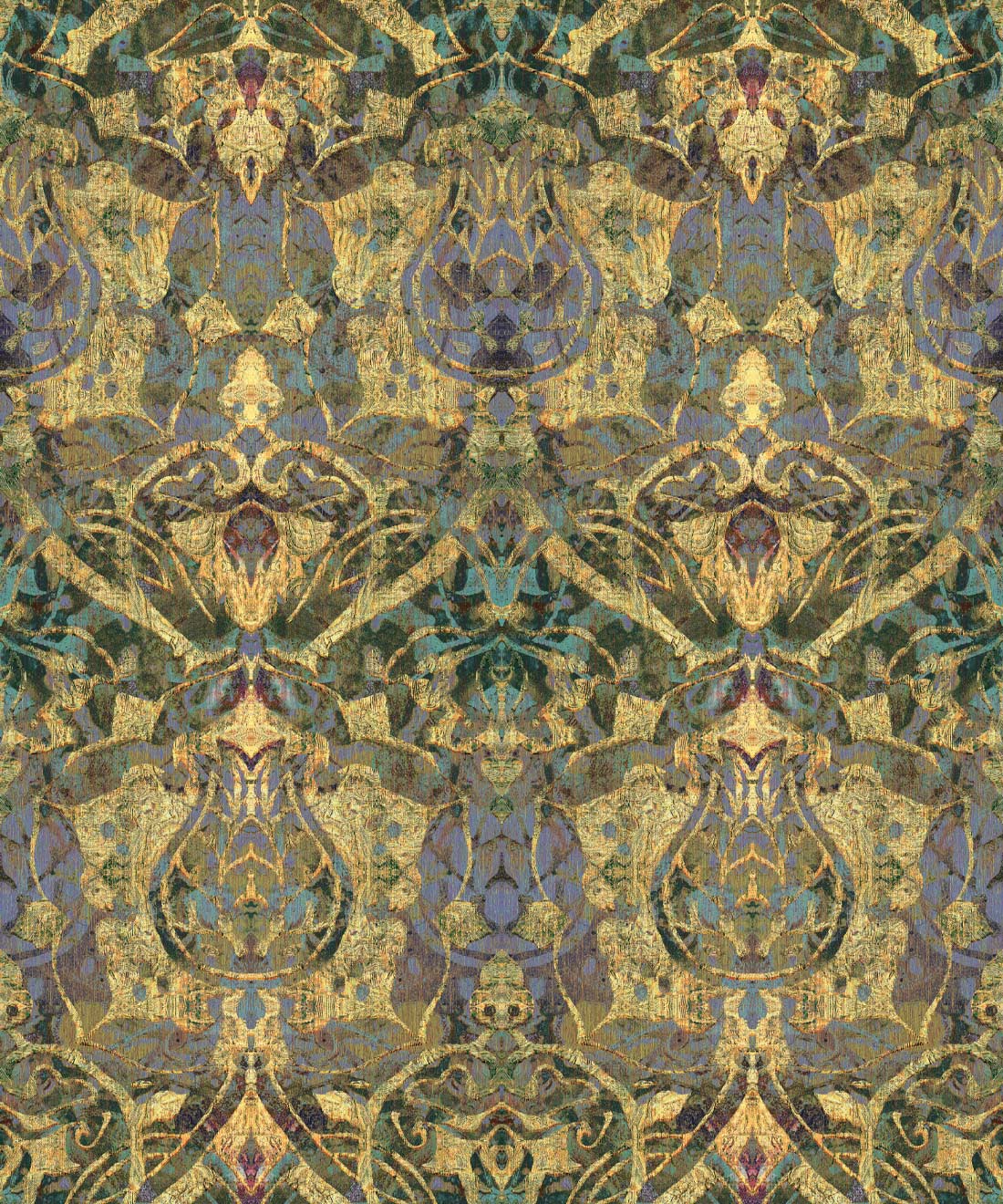 Damask Tulip Wallpaper