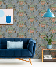 Load image into Gallery viewer, Simcox Wildflowers Grey Wallpaper