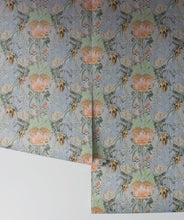 Load image into Gallery viewer, Simcox Wildflowers Grey Wallpaper