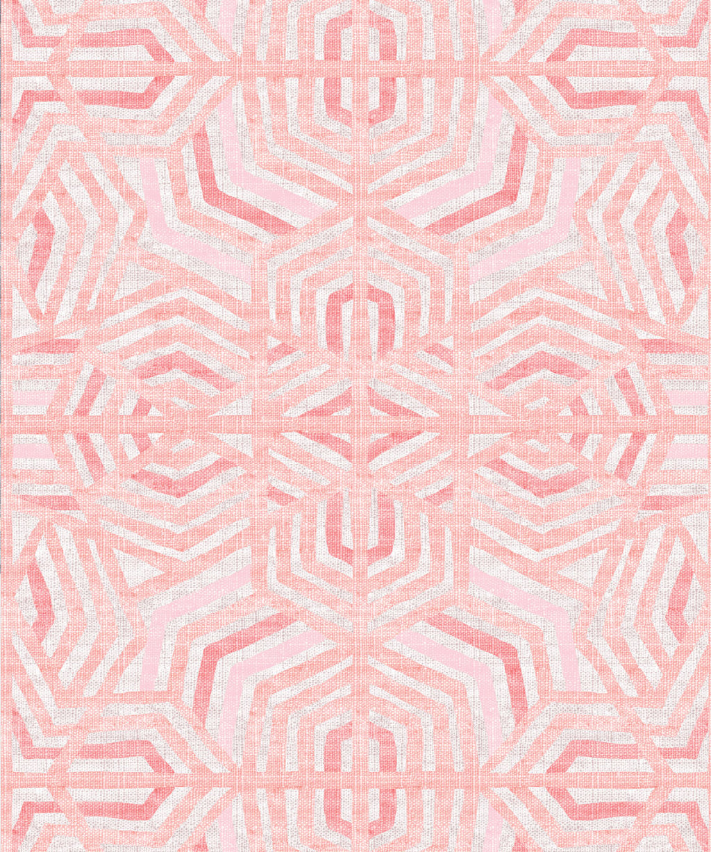 Bedouine in Coral is a Tribal Wallpaper