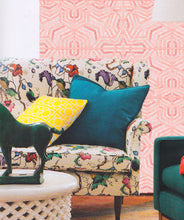 Load image into Gallery viewer, Bedouine in Coral is a Tribal Wallpaper