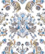 Load image into Gallery viewer, Briar Rose in Ming is a watercolor rose wallpaper