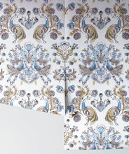 Load image into Gallery viewer, Briar Rose in Ming is a watercolor rose wallpaper