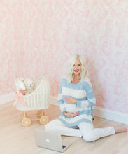Load image into Gallery viewer, Calypso Wallpaper • Pink Wallpaper • Nursery Wallpaper • Pineapple Wallpaper