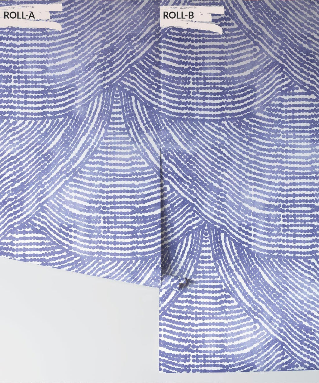 Zulu Efuru • Traditional African Wallpaper • Denim Swatch