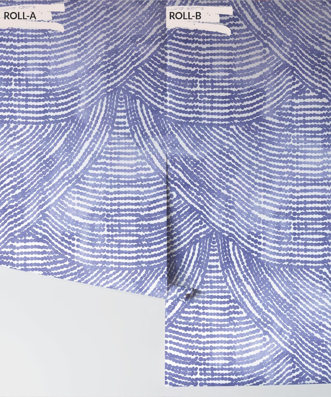 Zulu Efuru • Traditional African Wallpaper • Denim Swatch