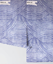 Load image into Gallery viewer, Zulu Efuru • Traditional African Wallpaper • Denim Swatch