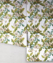 Load image into Gallery viewer, Midsummer Garden Wallpaper • White Floral Wallpaper • Rolls