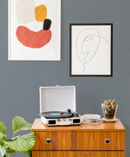 Load image into Gallery viewer, Ticking Stripe Wallpaper • Grey Wallpaper • Insitu