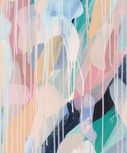 Load image into Gallery viewer, Blue Moon Wallpaper • Colorful Painterly Wallpaper • Tiff Manuell • Abstract Expressionist Wallpaper • Swatch