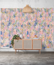 Load image into Gallery viewer, Daphne Wallpaper • Colorful Floral Wallpaper • Tiff Manuell • Abstract Expressionist Wallpaper • Wide Insitu