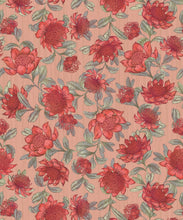 Load image into Gallery viewer, Waratah Wallpaper • Eloise Short • Vintage Floral Wallpaper • Granny Chic Wallpaper • Grandmillennial Style Wallpaper • Blush • Swatch