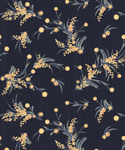 Load image into Gallery viewer, Wattle Wallpaper • Night • Swatch