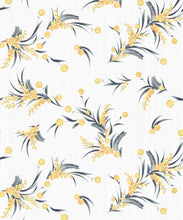 Load image into Gallery viewer, Wattle Wallpaper • White • Swatch