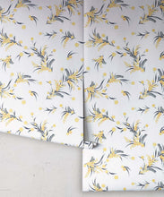 Load image into Gallery viewer, Wattle Wallpaper • White • Roll