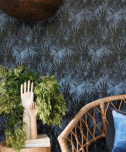 Load image into Gallery viewer, Evening Silhouette Shibori Leaf Wallpaper
