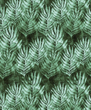 Load image into Gallery viewer, Rainforest Green Shibori Leaf Wallpaper