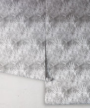 Load image into Gallery viewer, Silver Grey Shibori Leaf Wallpaper