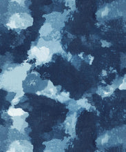 Load image into Gallery viewer, Autumn Path Wallpaper Indigo Blue • Shibori Abstract