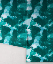 Load image into Gallery viewer, Autumn Path Wallpaper ocean teal • Shibori Abstract • Roll