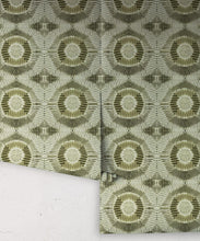 Load image into Gallery viewer, Aztec Suns Wallpaper Olive • Shibori Geometric • Rolls