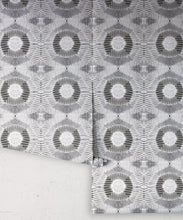 Load image into Gallery viewer, Aztec Suns Wallpaper Gray • Shibori Geometric • Rolls