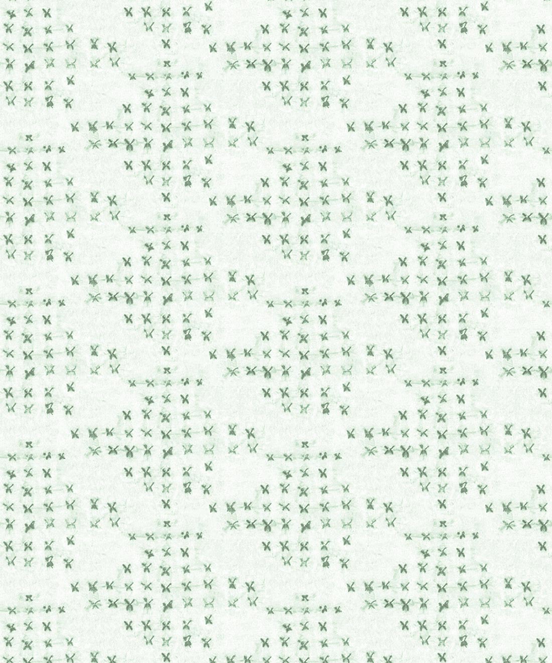 Barre Reversed Wallpaper • Shibori • Hunter• Swatch