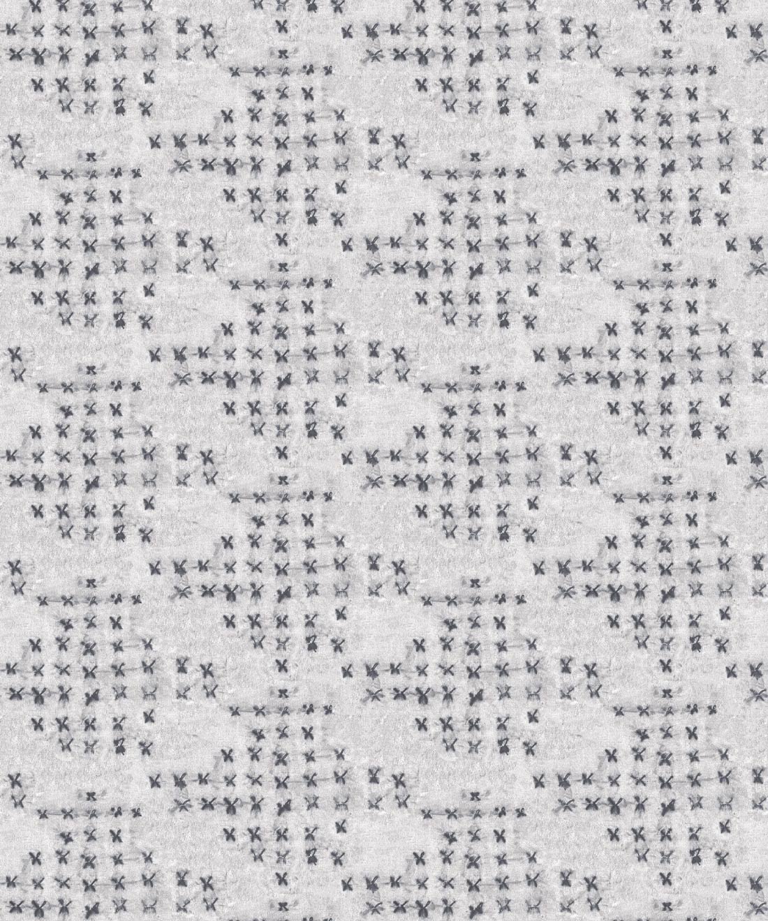 Barre Reversed Wallpaper • Shibori • Silver • Swatch