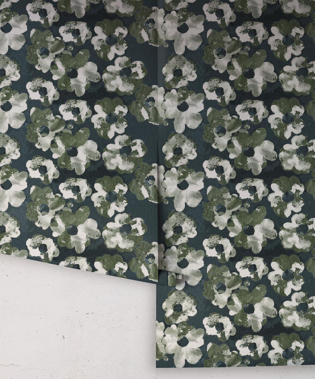 Cherry Blossom Wallpaper Night • Shibori Floral • NightRolls