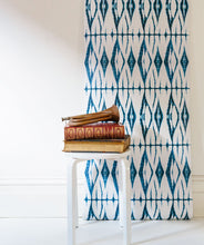 Load image into Gallery viewer, Diamonds Indigo Wallpaper