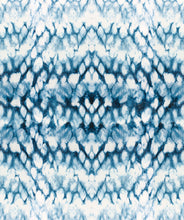 Load image into Gallery viewer, Entomology in Indigo is a diamond tie die Wallpaper