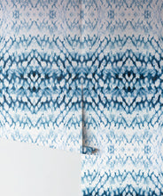 Load image into Gallery viewer, Entomology in Indigo is a diamond tie die Wallpaper