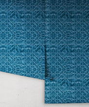 Load image into Gallery viewer, Fold Wallpaper • Shibori • Indigo • Rolls