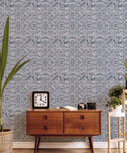 Load image into Gallery viewer, Fold Wallpaper • Shibori • Silver • Insitu