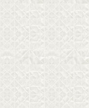 Load image into Gallery viewer, Fold Wallpaper • boho geometric • Shibori • White • Swatch