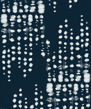 Load image into Gallery viewer, Love Notes Wallpaper • Shibori • Indigo Reversed • Swatch