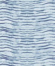 Load image into Gallery viewer, Lyrical Wallpaper • Japanese waves • Shibori • Indigo • Swatch