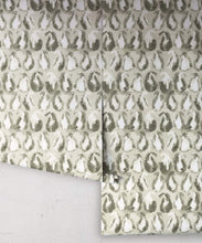Load image into Gallery viewer, Shibori Paisley Wallpaper • Shibori • Olive • Rolls